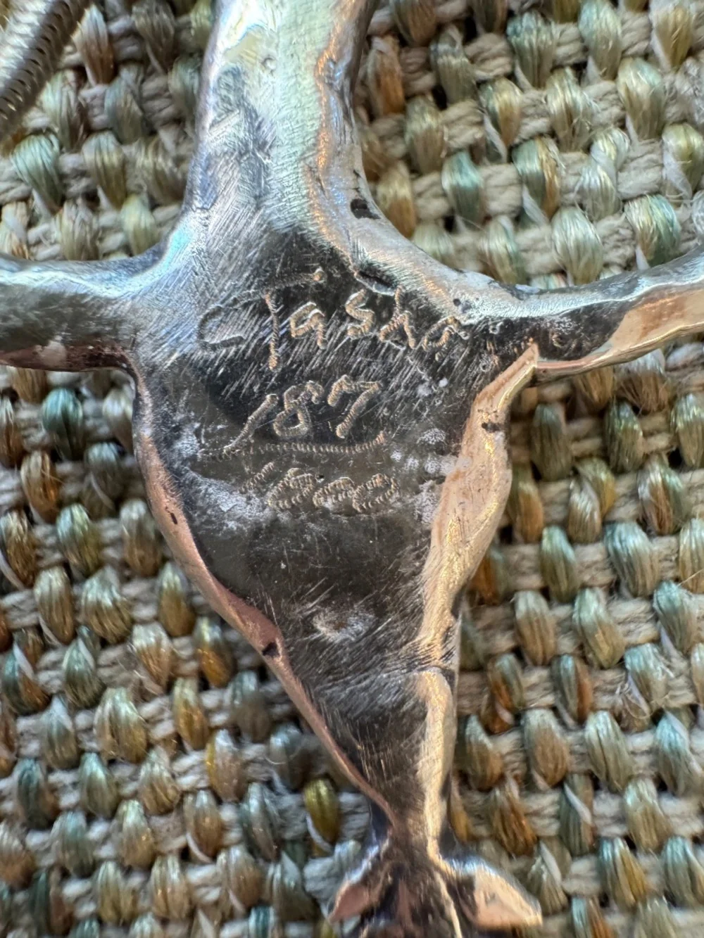 Carl Tasha Modernist Sterling Silver Pheonix Necklace